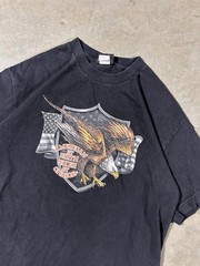 Vintage Hot Leather Motorcycle American Made Graphic T-shirt Size Large