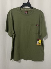 Wrangler Men’s Heavyweight Pen Pocket Tee Shirt Top Green 2XL (50-52) NWT