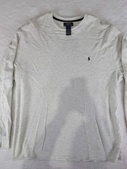 POLO RALPH LAUREN Waffle Knit Crewneck Pull-On Thermal White Shirt Men’s 2XL