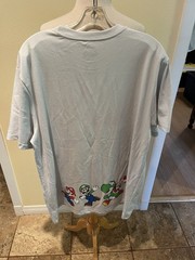 Super Mario Yoshi Luigi Nintendo Tee 2XL Game Fan White With Colorful Characters