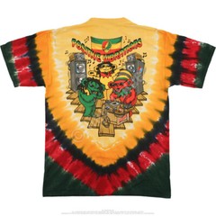 GRATEFUL DEAD-POSITIVE VIBRATIONS BEARS-RASTA TIE DYE T-SHIRT M-L-XL-XXL Garcia