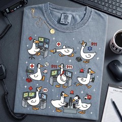Silly Goose 911 Dispatcher Shirt Funny Emergency Call Operator Gift