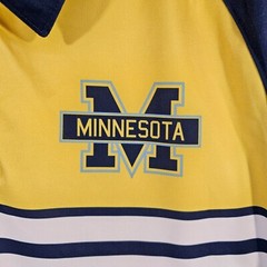 Alleson Athletic Minnesota Wolverines Shirt Mens Large Short Sleeve Polo NEW