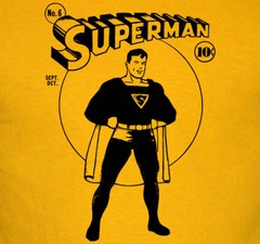 Superman Full-Body T-Shirt – Vintage DC Comics Superhero Tee