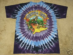 Grateful Dead Walking Coast to Coast M, L, XL, 2XL, 3XL, 4XL Tie Dye T-Shirt