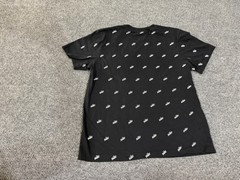 Nike Shirt Mens Large Black Allover Logo Graphic Tee T-Shirt Athletic Sports