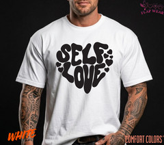 Unisex Self Love Retro Heart T shirt Men T shirt Women valanity Romantic