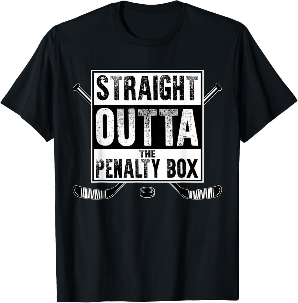 Ice Hockey Player Gift Straight Outta The Penalty Box T-Shirt