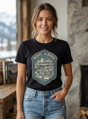Berat Albania Ottoman Hillside Graphic T-Shirt Unisex Travel Tee