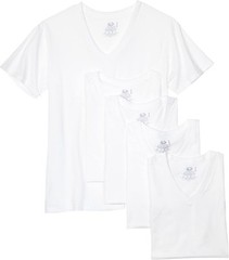 Fruit of the Loom Men’s V-Neck Tee (Pack of 5) MANY COLORS AVAILABLE