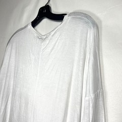 Cotton On White Long Sleeve Top Mens Size S Essi 2 L/S Viscose Blend Casual