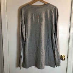 Vintage JNCO Jeans Long Sleeve Shirt Size Large Gray 2000 Y2K Made In USA