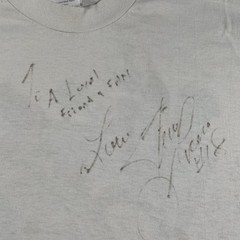Vintage Speedway Racing Steve Lucero Shirt Mens Large White Bad Boy Signed 80s