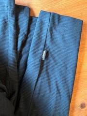 BOSS Hugo Boss Slim Fit Ribbed Henley Shirt Dark Blue Size M