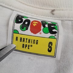 A Bathing Ape T Shirt S Men White Vintage Single Stitch Graphic 20s Street Wear