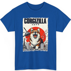 CorgiZilla Parody Japanese Art Corgi Dog Mom Dad Unisex Adult T-Shirt