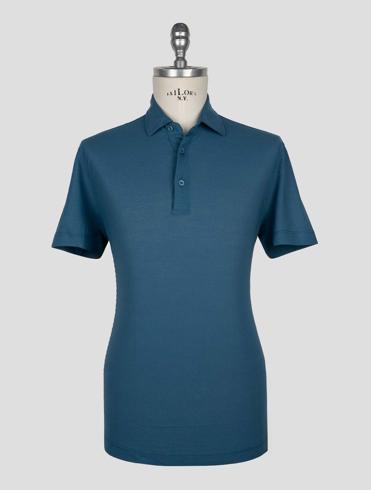 NEW KIRED BLUE COTTON POLO US 46 – EU 56 KRME17