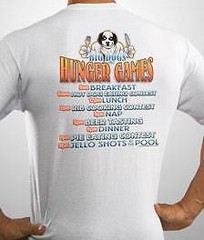 Hunger Games Hot Dog Rib Beer Taste Big Dogs Tee Shirt Large XL 2X 6X White