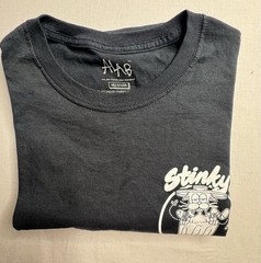 ALAB Men’s Stinky’s Waste Management Graphic Logo Crew Neck T-Shirt Black M