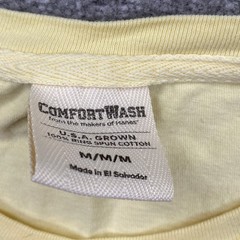 ComfortWash Nantucket Graphic T-Shirt Mens Medium Yellow Short Sleeve Cotton