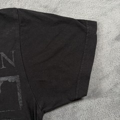 Vintage Of Mice & Men Tultex T-Shirt Mens Small Black Cotton Print Short Sleeve