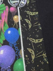 Vintage 90s 1999 New Orleans Masks Tshirt Andrea Mistretta medium Mardi Gras vtg