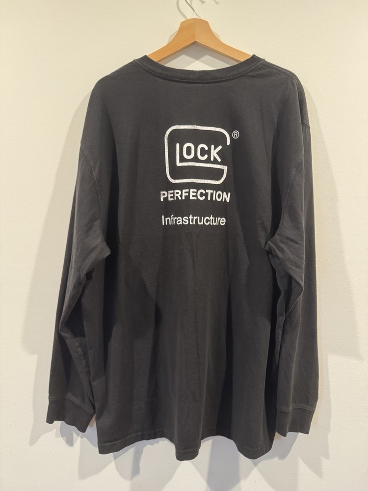 Glock Perfection Long Sleeve Carhartt Pocket T Shirt – XL – Black Glock Tee