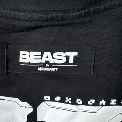Mr. Beast Mens Black Short Sleeve T-Shirt Size M Pullover Solid Graphic Print