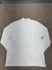 Delta Solid White Turtle Neck Long Sleeve Shirt Mens Size XXL NEW