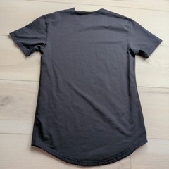 BYLT Drop Cut SS Lux T-Shirt Mens Small Black Curved Hem Athletic Tee