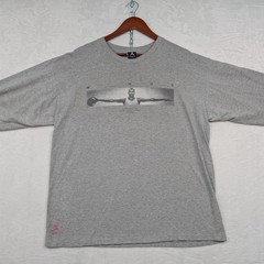 VTG Jordan T-Shirt Men’s Large Gray Nike Air Wings Michael Jordan Graphic LS 90s