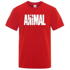 Animal T Shirt Mens Oversized Funny Tee Workout Gym 100% Cotton T-Shirts S -3XL