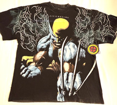 Civil regime Marvel X-Men Wolverine Oversized Graphic Tee Shirt Adult Size Large