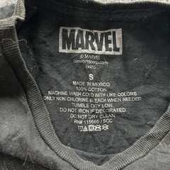 Marvel T-Shirt Mens Size S Black Venom Graphic Print Short Sleeve Cotton Rip