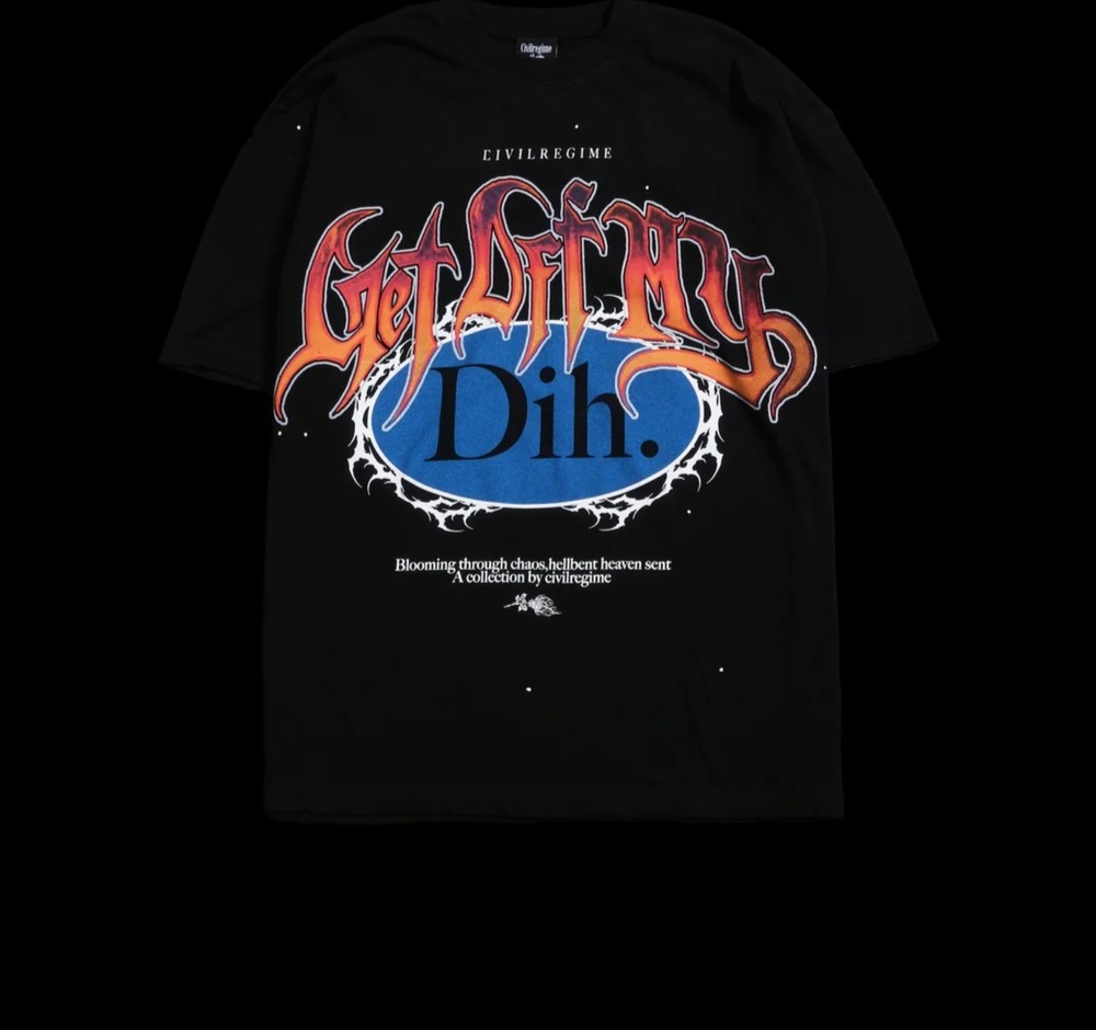 Size Large Civil Regime Get Off My Dih American Classic Oversized Black New