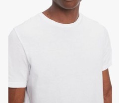 3 TOMMY HILFIGER M L XL BLACK WHITE GRAY COTTON CREW NECK T-SHIRT UNDERSHIRT