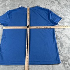 Polo Ralph Lauren Spellout T shirt Mens Large Blue Preppy Athleisure