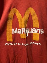 Vintage McDonalds Parody T Shirt Single Stitch Marijuana Made in USA