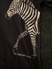 Vintage 1981 The National Zoo Zebra Wraparound T Shirt Size Medium/Large