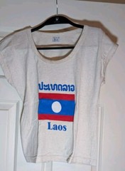 Vintage Laos T-shirt 30-In Chest 18 In Long Size Small