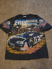 Vintage Dale Earnhardt T-Shirt 700 Charging Horses Chase 1997 AOP Unisex L Race