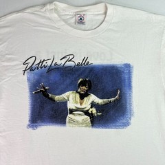 Patti LaBelle Men XL White Graphic T Shirt Music Concert Soul Singer Vintage