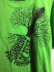 Jammin June Music Festival 2016 Green Large T Shirt Great Graphics Guitar/Tree