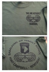 AIR ASSAULT 101 Airborne School SABALAUSKI T-Shirt Large Ft Campbell Kentucky US