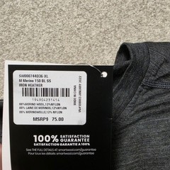 Smartwool Men’s T-shirt Gray Merino 150 Short Sleeve Crew Neck XL Baselayer
