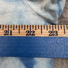 China Town Market Shirt Around The World Blue White Tie Dye Two Sided Sz Large