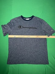 Champion Short Sleeve T Shirt Multi Blue Print Size XXL Extra Extra Large