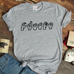 Your Custom Text Sign Language T-shirt – International sign Shirt Your name