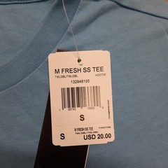 Adidas Fresh Tee T-Shirt Men’s Size Small Sky Blue Short Sleeve Training Logo