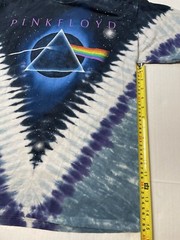 Pink Floyd T-Shirt Tie Dye Dark Side Of The Moon Size Medium Liquid Blue